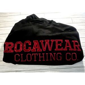 Rocawear Clothing Co Jacket 2XL Embroidered Logo Black and Red ROCA